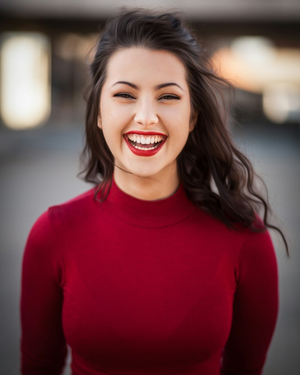 Smiling patient